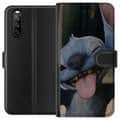 Miniatyrbillede 1 af 3: Sony Xperia 10 III Tegnebogsetui Stitch Sød Alien - Blå Favorit fra Ydre Rummet