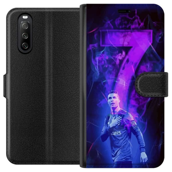Sony Xperia 10 III Tegnebogsetui Ronaldo 7 - Fodboldlegende i Handling for Fans