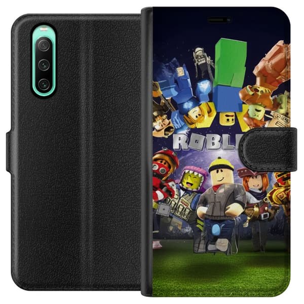 Sony Xperia 10 IV Lompakkokotelo Roblox Maailma - Pelaamisseikkailu Lapsille ja Nuorille
