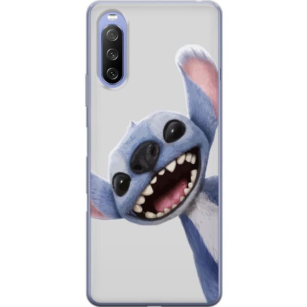 Sony Xperia 10 III Gjennomsiktig deksel Stitch i Fart - Kawaii Design for Fans & Barn