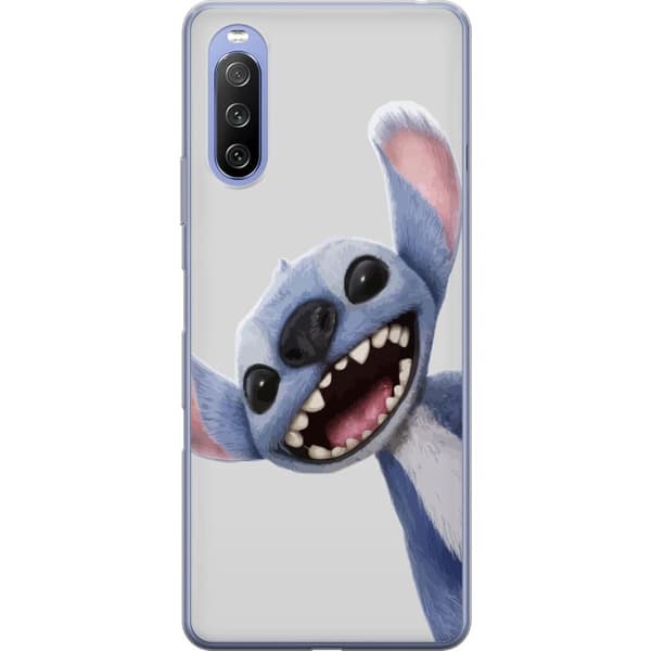 Sony Xperia 10 III Lite Läpinäkyvä kuori Stitch liikkeessä - Kawaii-suunnittelu faneille ja lapsille