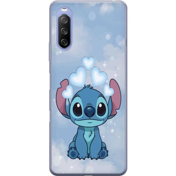 Sony Xperia 10 III Lite Läpinäkyvä kuori Stitch Hyppäävä Ilo - Hauska Suunnittelu Lahjalle