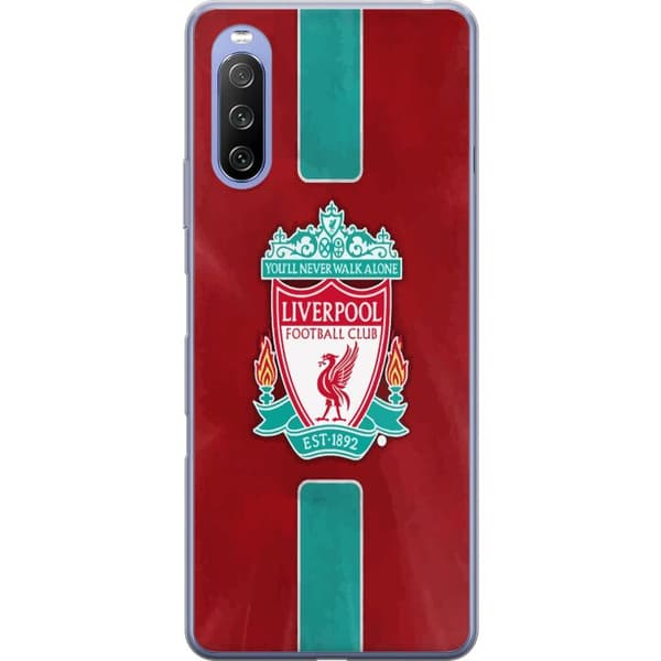 Sony Xperia 10 III Lite Genomskinligt Skal Liverpool FC – Klassisk Fotbollsstolthet i Rött
