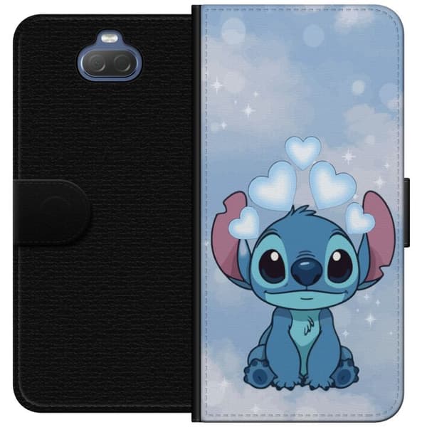 Sony Xperia 10 Plus Lommeboketui Stitch Hoppande Gled - Morsomt Design for Gave