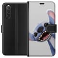 Pikkukuva 1 / 3: Sony Xperia 10 V Lompakkokotelo Stitch liikkeessä - Kawaii-suunnittelu faneille ja lapsille