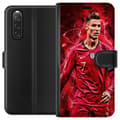 Miniatyrbilde 1 av 3: Sony Xperia 10 V Lommeboketui Ronaldo Ferdigheter - CR7 Design for Ekte Supportere