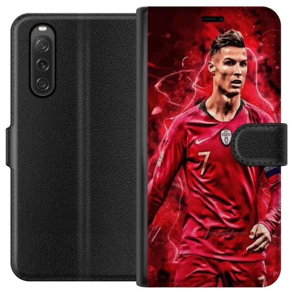 Sony Xperia 10 V Lommeboketui Ronaldo Ferdigheter - CR7 Design for Ekte Supportere