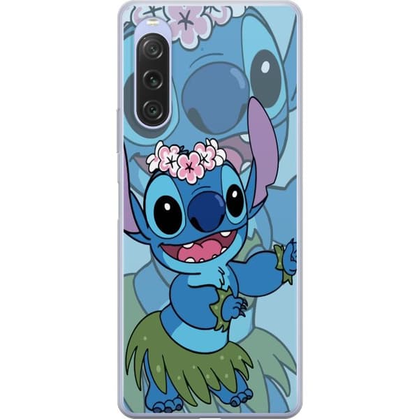 Sony Xperia 10 V Gennemsigtig cover Stitch under Stjernerne - Magisk Anime-stil