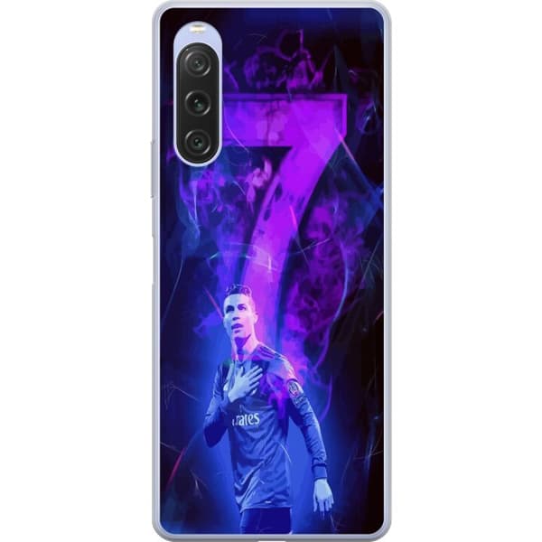 Sony Xperia 10 V Gjennomsiktig deksel Ronaldo 7 - Fotballlegenden i Aksjon for Fans