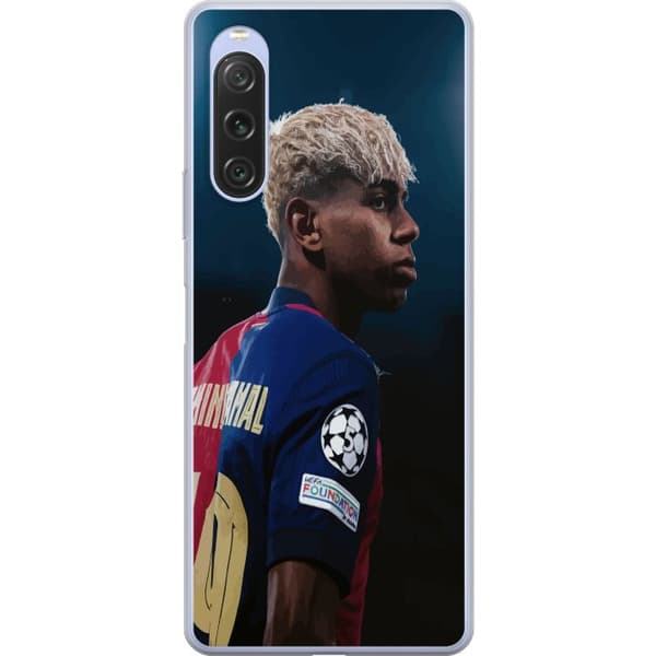 Sony Xperia 10 V Gennemsigtig cover Lamine Yamal - Barcelonas Wunderkind i fokus