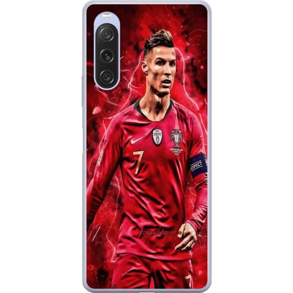 Sony Xperia 10 V Gjennomsiktig deksel Ronaldo Ferdigheter - CR7 Design for Ekte Supportere