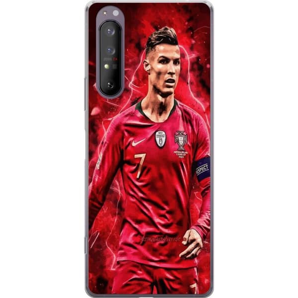 Sony Xperia 1 II Läpinäkyvä kuori Ronaldon Taidot - CR7 Suunnittelu Aidolle Kannattajalle