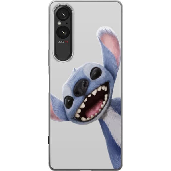 Sony Xperia 10 VI Gjennomsiktig deksel Stitch i Fart - Kawaii Design for Fans & Barn