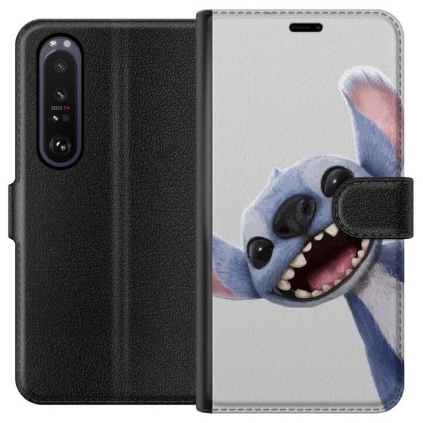 Sony Xperia 1 III Plånboksfodral Stitch i Fart – Kawaii Design för Fans & Barn