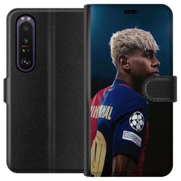 Sony Xperia 1 III Lommeboketui Lamine Yamal - Barcelonas Wonderkid i Fokus