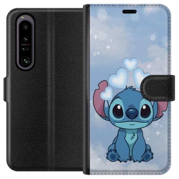 Sony Xperia 1 IV Lommeboketui Stitch Hoppande Gled - Morsomt Design for Gave