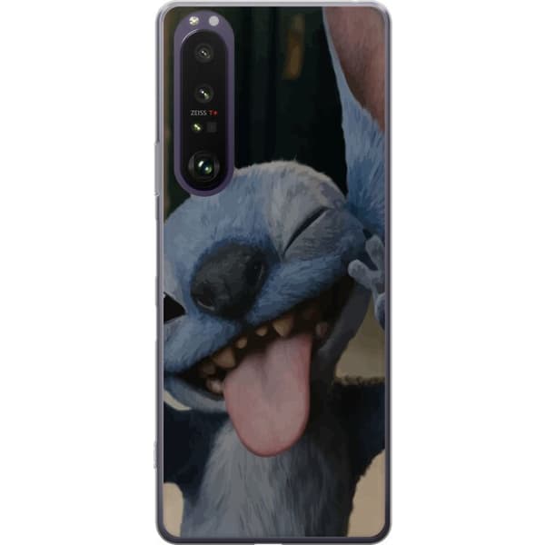 Sony Xperia 1 III Genomskinligt Skal Stitch Söt Alien – Blå Favorit från Yttre Rymden