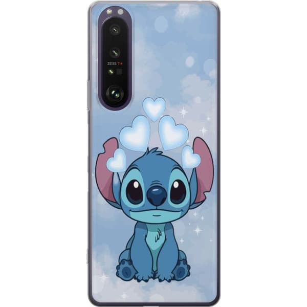 Sony Xperia 1 III Gjennomsiktig deksel Stitch Hoppande Gled - Morsomt Design for Gave