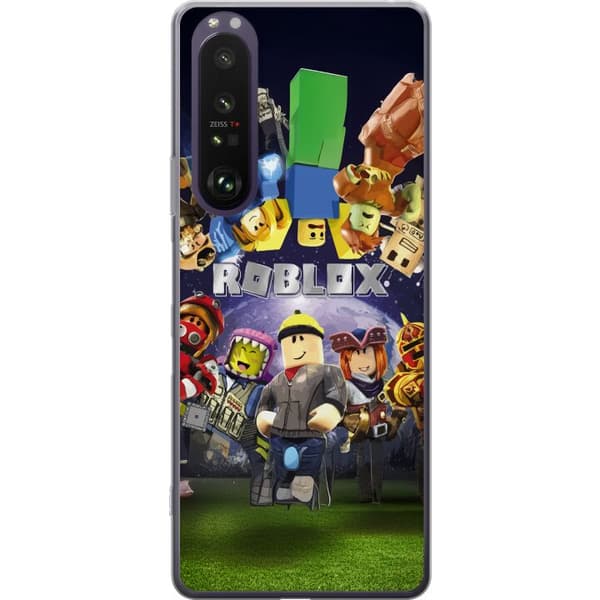 Sony Xperia 1 III Genomskinligt Skal Roblox Värld – Gamingäventyr för Barn & Ungdomar