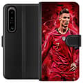 Miniatyrbillede 1 af 3: Sony Xperia 1 IV Tegnebogsetui Ronaldo Færdigheder - CR7 Design for Ægte Fans