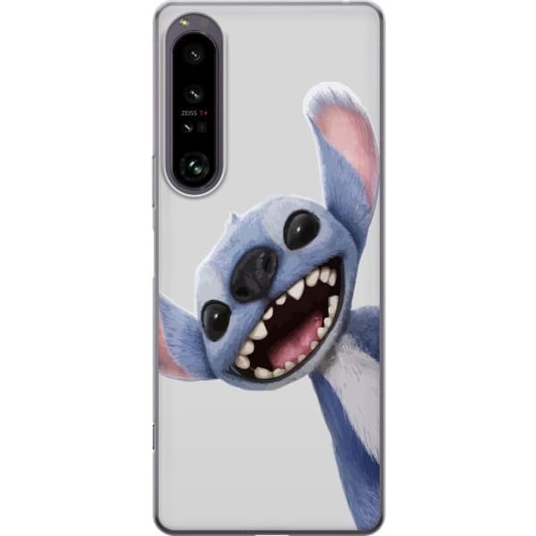 Sony Xperia 1 IV Genomskinligt Skal Stitch i Fart – Kawaii Design för Fans & Barn