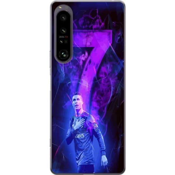 Sony Xperia 1 IV Gjennomsiktig deksel Ronaldo 7 - Fotballlegenden i Aksjon for Fans