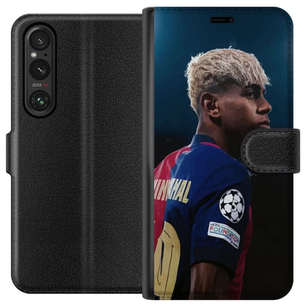 Sony Xperia 1 V Tegnebogsetui Lamine Yamal - Barcelonas Wunderkind i fokus