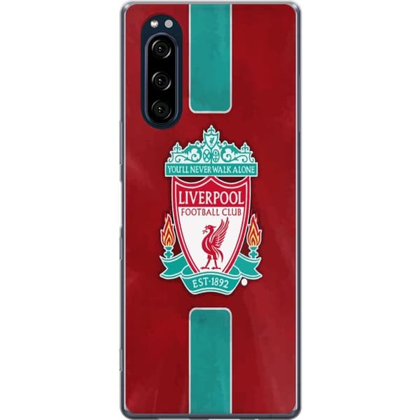 Sony Xperia 5 Gennemsigtig cover Liverpool FC - Klassisk Fodboldstolthed i Rødt