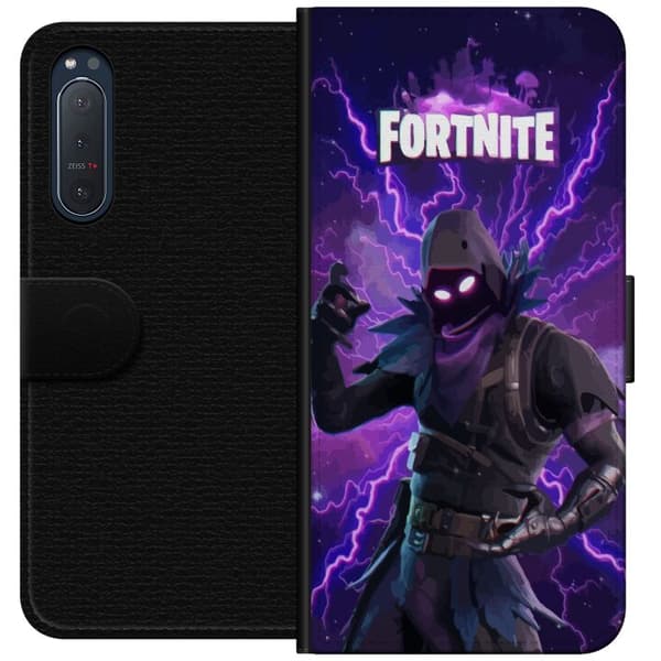 Sony Xperia 5 II Lompakkokotelo Fortnite Raven