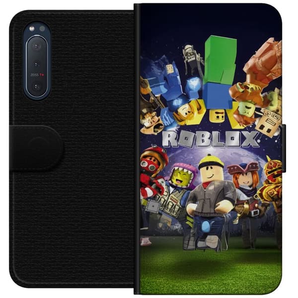 Sony Xperia 5 II Tegnebogsetui Roblox Verden - Gaming Eventyr for Børn og Unge