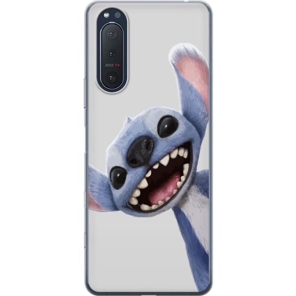 Sony Xperia 5 II Gjennomsiktig deksel Stitch i Fart - Kawaii Design for Fans & Barn