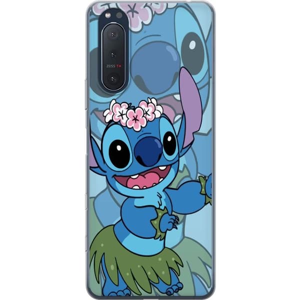 Sony Xperia 5 II Genomskinligt Skal Stitch under Stjärnorna – Magisk Anime-stil