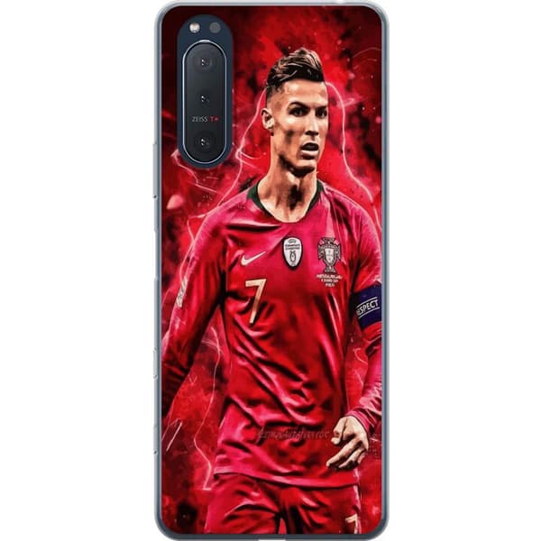 Sony Xperia 5 II Genomskinligt Skal Ronaldo Skills – CR7 Design för Äkta Supporters