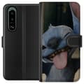 Miniatyrbillede 1 af 3: Sony Xperia 5 III Tegnebogsetui Stitch Sød Alien - Blå Favorit fra Ydre Rummet