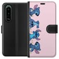 Pikkukuva 1 / 3: Sony Xperia 5 III Lompakkokotelo  Stitch Nauru & Leikki – Täydellinen puhelinkoteloihin tai julisteisiin