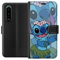 Pikkukuva 1 / 3: Sony Xperia 5 III Lompakkokotelo Stitch tähtien alla - Taianomainen Anime-tyyli
