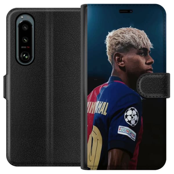 Sony Xperia 5 III Lompakkokotelo Lamine Yamal - Barcelonan ihmelapsi fokuksessa