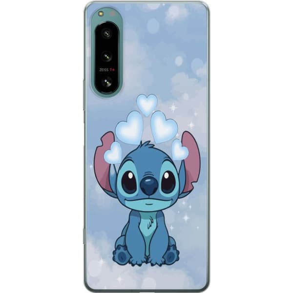 Sony Xperia 5 IV Gjennomsiktig deksel Stitch Hoppande Gled - Morsomt Design for Gave