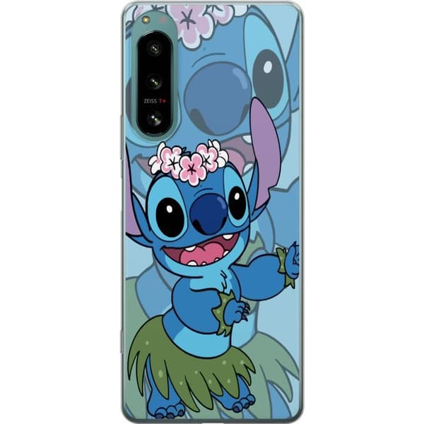 Sony Xperia 5 IV Genomskinligt Skal Stitch under Stjärnorna – Magisk Anime-stil
