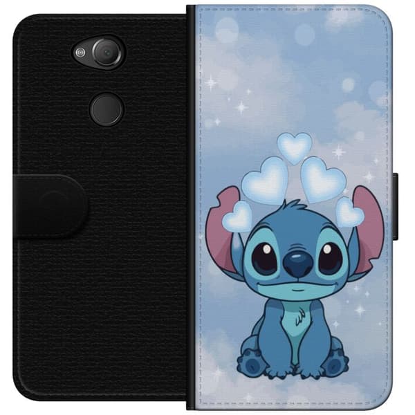 Sony Xperia XA2 Tegnebogsetui Stitch Hoppende Glæde - Sjovt Design til Gave