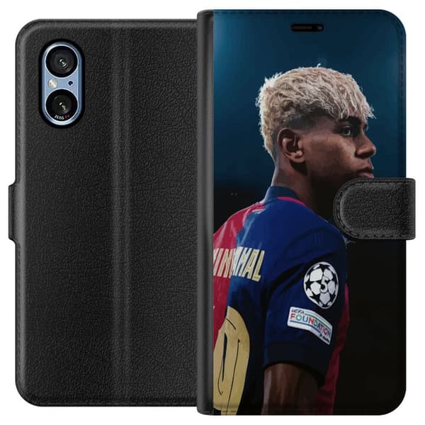Sony Xperia 5 V Lommeboketui Lamine Yamal - Barcelonas Wonderkid i Fokus