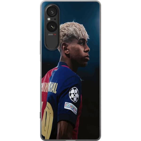 Sony Xperia 5 V Gennemsigtig cover Lamine Yamal - Barcelonas Wunderkind i fokus