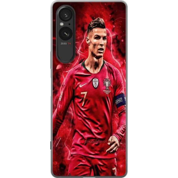Sony Xperia 5 V Genomskinligt Skal Ronaldo Skills – CR7 Design för Äkta Supporters