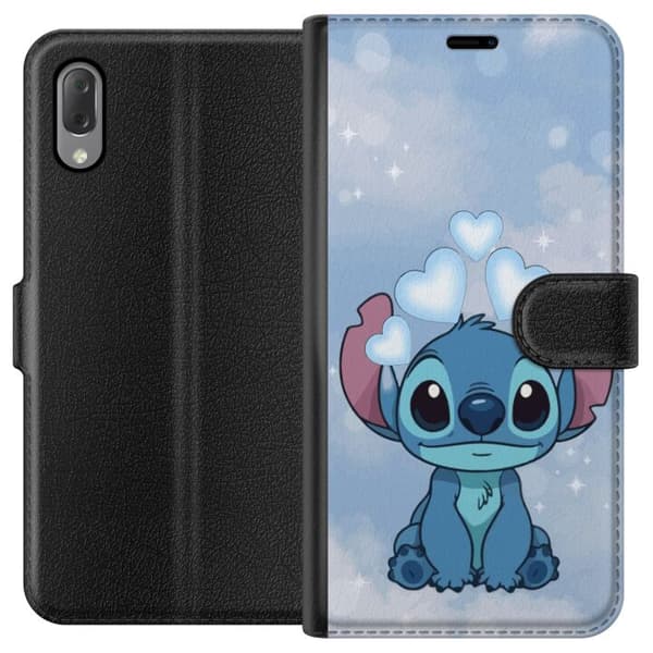 Sony Xperia L3 Tegnebogsetui Stitch Hoppende Glæde - Sjovt Design til Gave