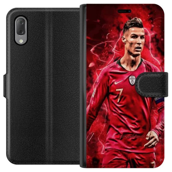 Sony Xperia L3 Lompakkokotelo Ronaldon Taidot - CR7 Suunnittelu Aidolle Kannattajalle