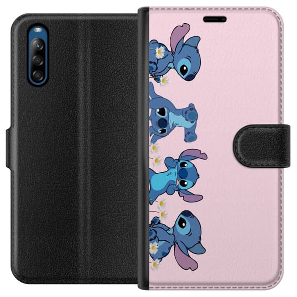 Sony Xperia L4 Tegnebogsetui  Stitch Grin & Leg – Perfekt til Telefoncovers eller Plakater