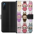 Miniatyrbillede 1 af 3: Sony Xperia L4 Tegnebogsetui Labubu Pink Monster - Popkunst med Kawaii-touch