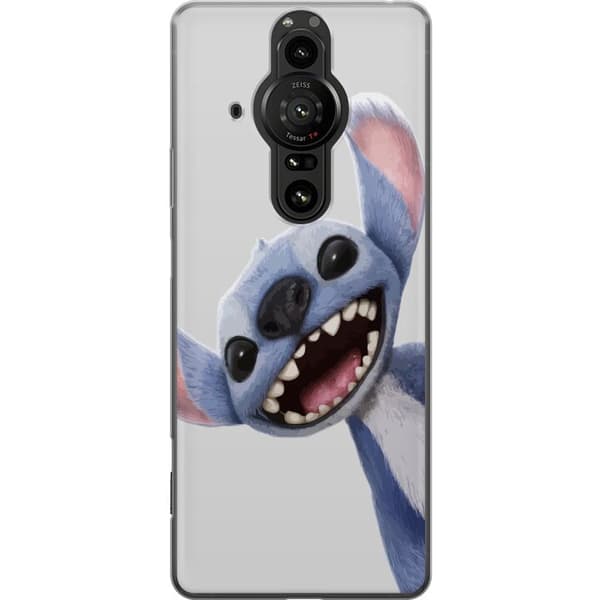 Sony Xperia Pro-I Gjennomsiktig deksel Stitch i Fart - Kawaii Design for Fans & Barn