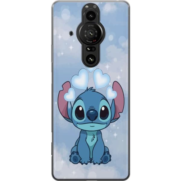 Sony Xperia Pro-I Läpinäkyvä kuori Stitch Hyppäävä Ilo - Hauska Suunnittelu Lahjalle
