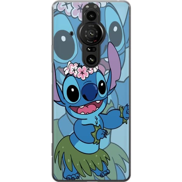 Sony Xperia Pro-I Gjennomsiktig deksel Stitch under stjernene - Magisk Anime-stil